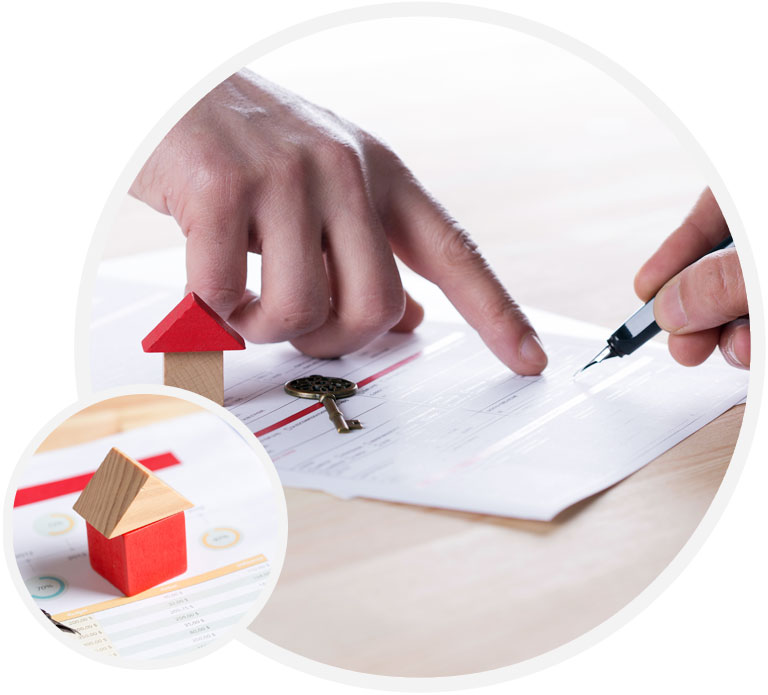 signing a mortgage form