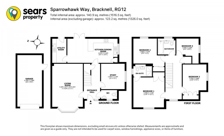 Floorplans For Sparrowhawk Way, Jennett`s Park