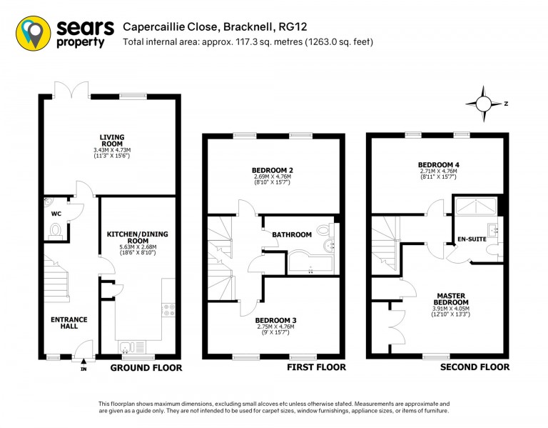 Floorplans For Capercaillie Close, Jennett`s Park