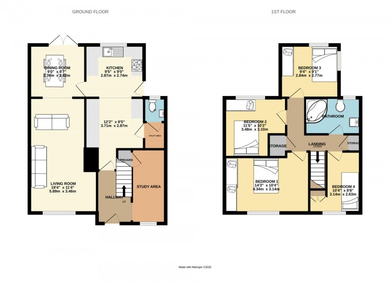 Floorplans For Horsneile Lane, Bracknell