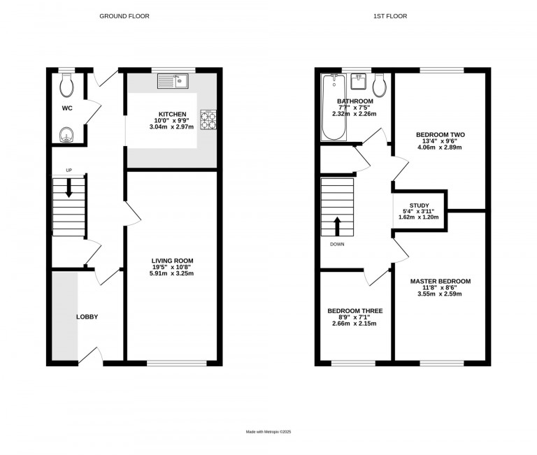 Floorplans For Elizabeth Close, Bracknell