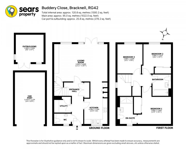 Floorplans For Buddery Close, Warfield