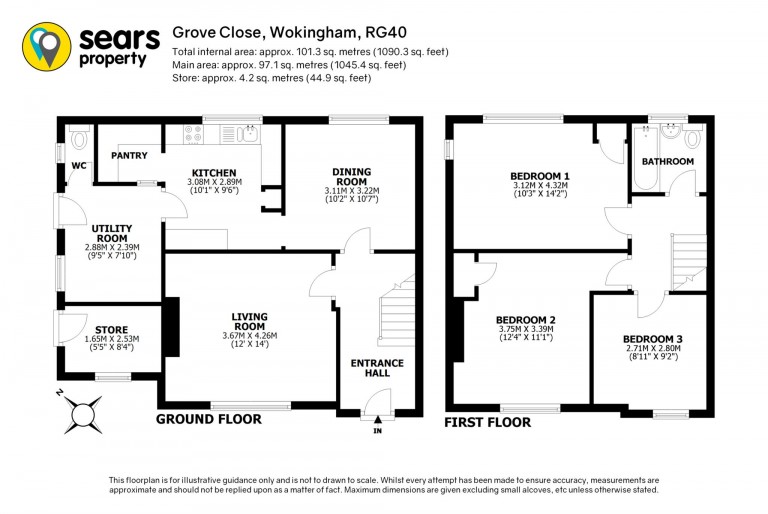 Floorplans For Grove Close, Wokingham