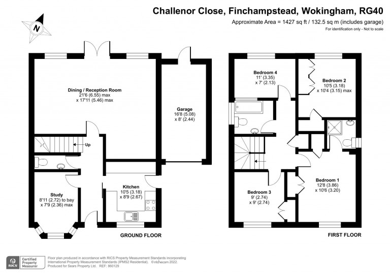 Floorplans For Challenor Close, Wokingham