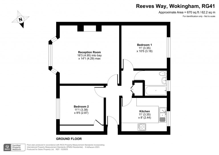 Floorplans For Reeves Way, Wokingham