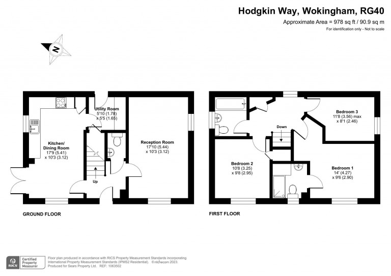 Floorplans For Hodgkin Way, Wokingham