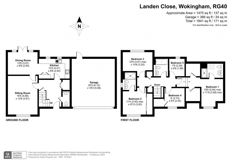 Floorplans For Landen Close, Wokingham