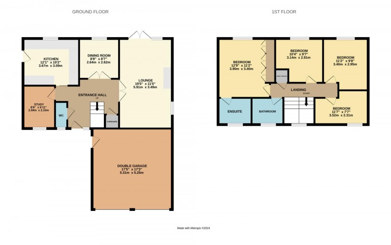 Floorplans For Manor Park Drive, Wokingham