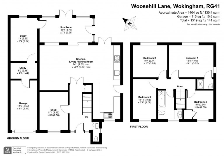 Floorplans For Woosehill Lane, Wokingham
