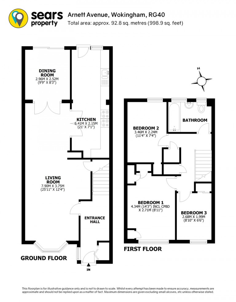 Floorplans For Arnett Avenue, Wokingham