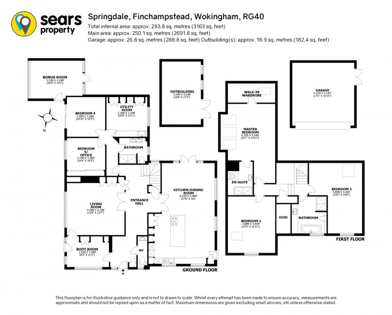Floorplans For Springdale, Wokingham