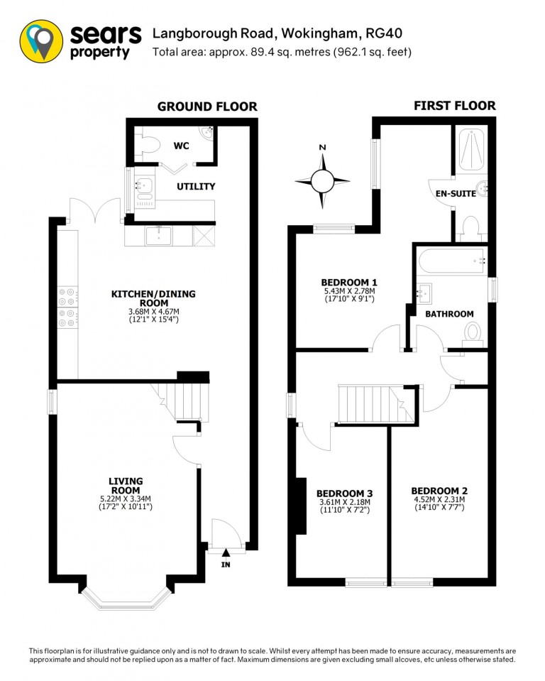 Floorplans For Langborough Road, Wokingham