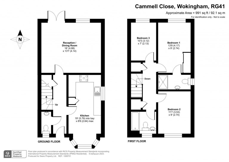 Floorplans For Cammell Close, Wokingham