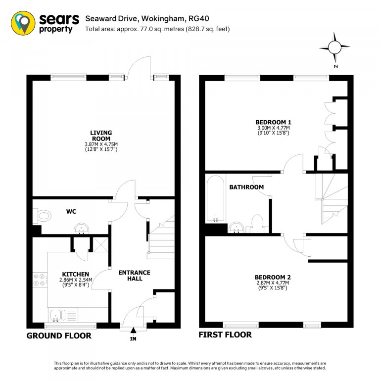 Floorplans For Seaward Drive, Wokingham