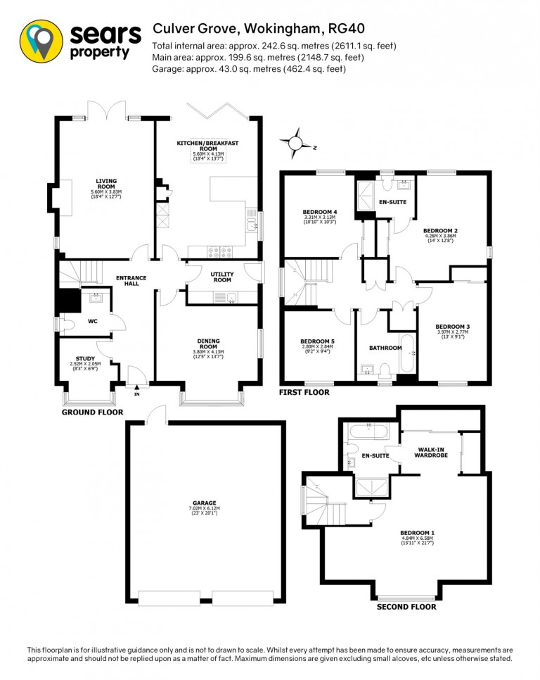 Floorplans For Culver Grove, Wokingham
