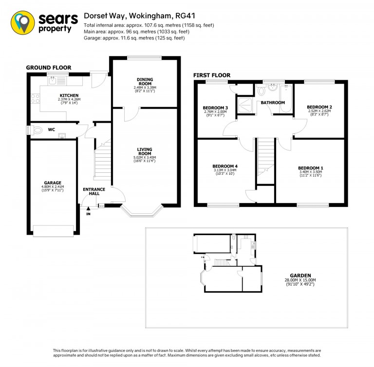 Floorplans For Dorest Way, Wokingham