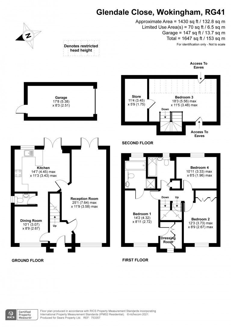 Floorplans For Glendale Close, Wokingham