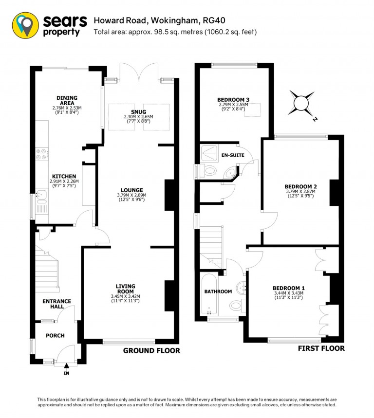 Floorplans For Howard Road, Wokingham