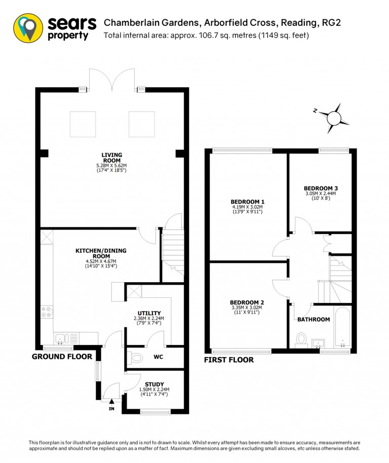 Floorplans For Chamberlain Gardens, Arborfield