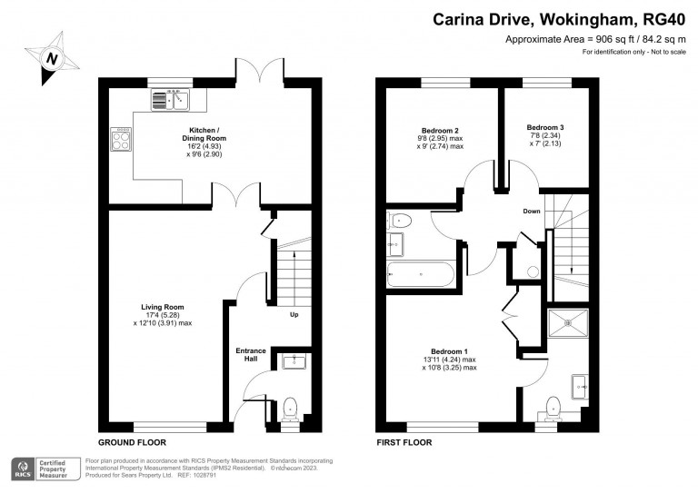 Floorplans For Carina Drive, Wokingham