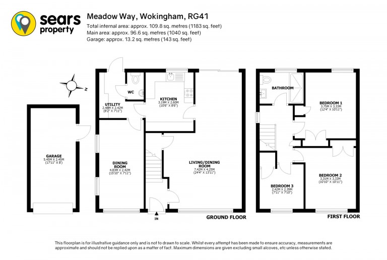 Floorplans For Meadow Way, Wokingham