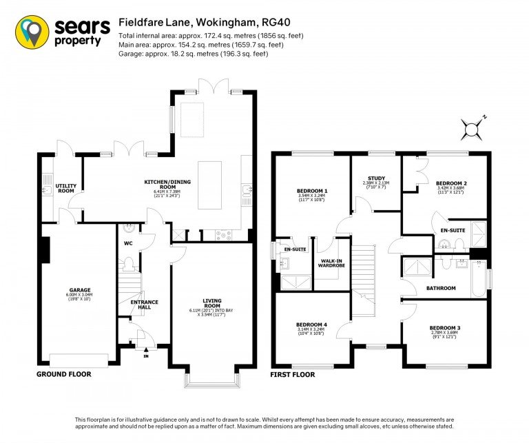 Floorplans For Fieldfare Lane, Wokingham