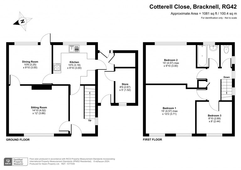 Floorplans For Cotterell Close, Bracknell
