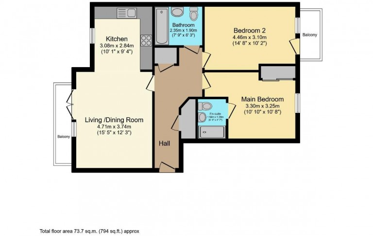 Floorplans For London Road, Binfield