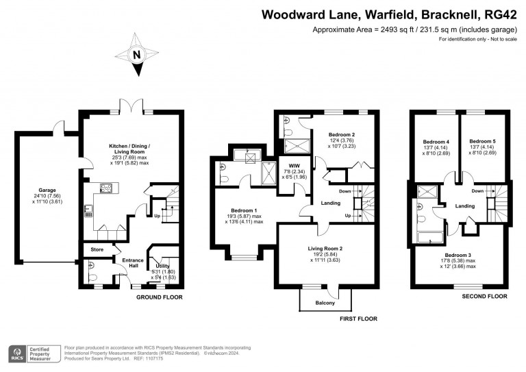 Floorplans For Woodward Lane, Bracknell