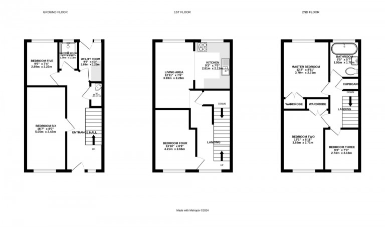 Floorplans For The Oaks, Bracknell