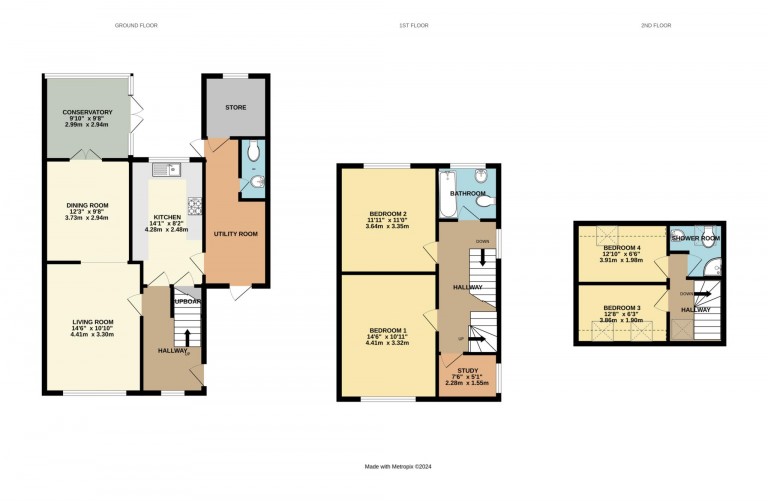Floorplans For Hawthorn Close, Bracknell