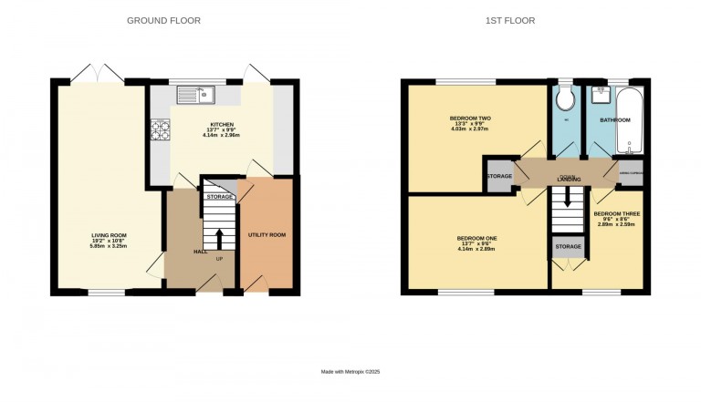 Floorplans For Shelley Avenue, Bracknell