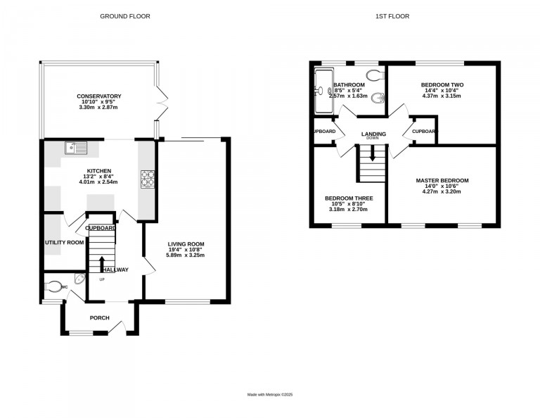 Floorplans For Shelley Avenue, Bracknell