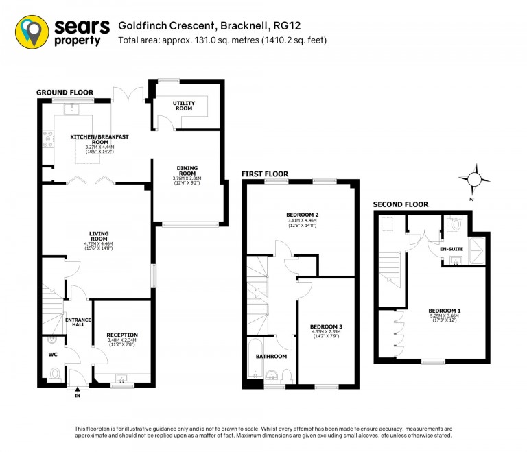 Floorplans For Goldfinch Cresent, Bracknell