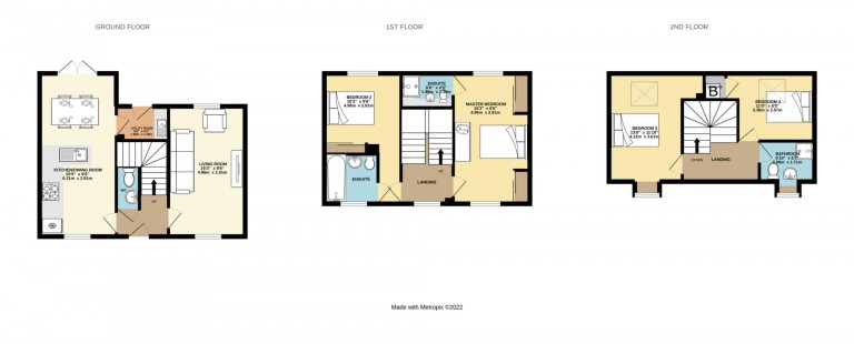 Floorplans For Sparrowhawk Way, Jennett`s Park