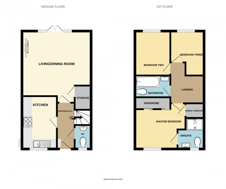 Floorplans For Merlin Way, Bracknell