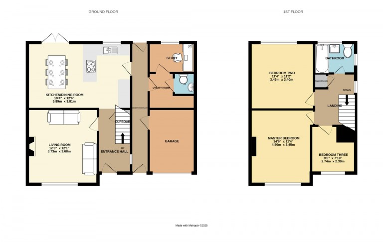 Floorplans For Ellenborough Close, Bracknell