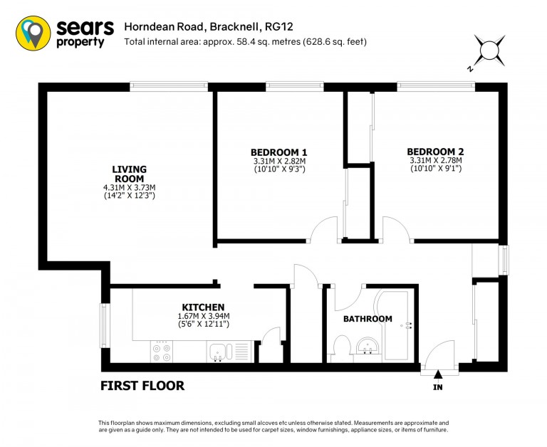 Floorplans For Horndean Road, Bracknell